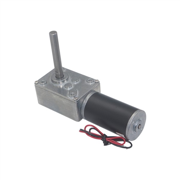 DC12V 24V Strong Torque Worm Gearbox Reduction Reversed Type-D Long Shaft High-Power Worm Gear Motor Curtain Motor 5840-31zy