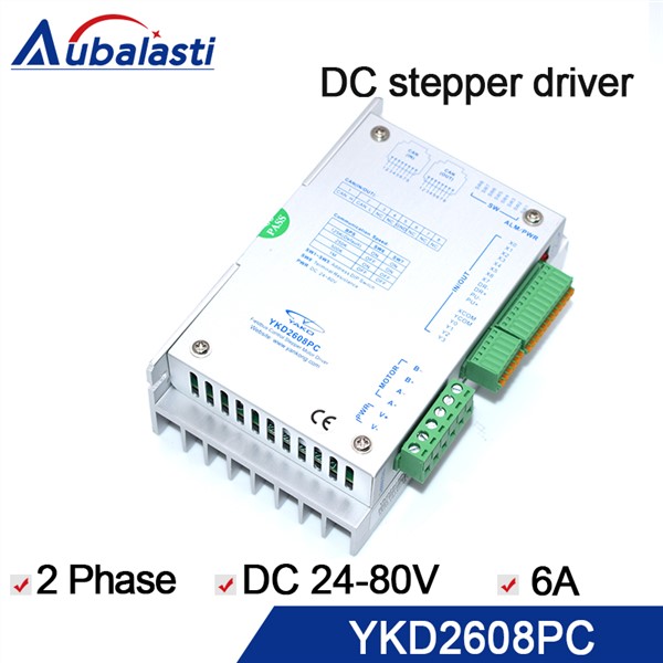 2 Phase Bus Digital Stepper Motor Driver YKD2608PC 6a DC24-80V Motor Driver Stepper Driver for CNC Engraver & Cutting Machine