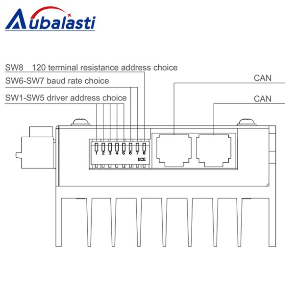 2 Phase Bus Digital Stepper Motor Driver YKD2608PC 6a DC24-80V Motor Driver Stepper Driver for CNC Engraver & Cutting Machine