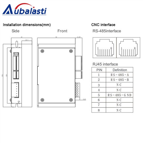 2 Phase Bus Digital Stepper Motor Driver YKD2608PR 6a Motor Driver Stepper Driver for CNC Router Engraver & Cutting Machine