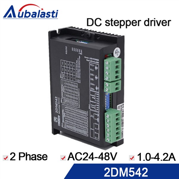 2phase Step Motor Driver 2DM542 Input Voltage Is DC 24-48V Current 1-4.2A Match with 57 86 Serial Step Motor Use for CNC