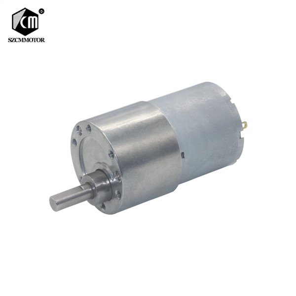 37mm Diameter Gearbox Geared Motors Eccentric Shaft High Torque Full Metal Reduction 12-24VDC 7RPM-1600RPM Gear Motor