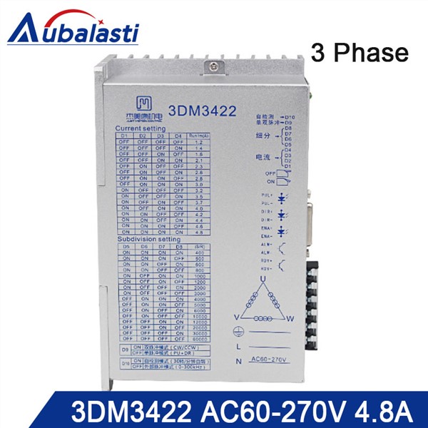3phase AC Stepper Motor Drver 3DM3422 Input Voltage AC60-270V Match with 110 130 Serial Step Motor Use for CNC Router