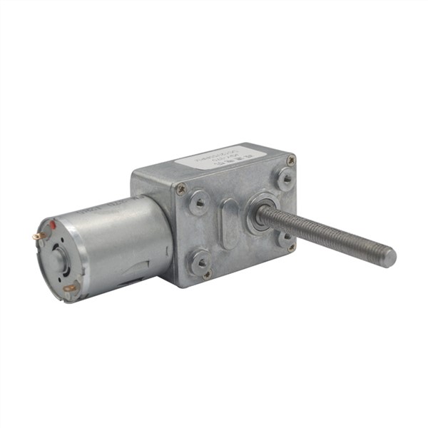 6mm*50mm Lead Screw Shaft Worm Gear Motor High Torque M6 Axis Speed Reduction Worm Geared Motor