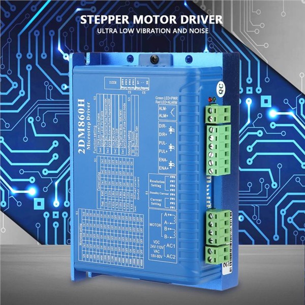 CNC 2DM860H Stepper Motor Driver Digital Two Phase Step Stepper Motor Driver Microstep Controller