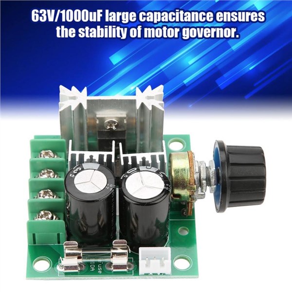 12V-40V 10A PWM DC Motor Governor Stepless Variable Speed Switch Module 13kHz DC PWM Motor Speed Controller Regulator