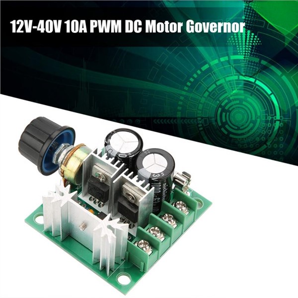 12V-40V 10A PWM DC Motor Governor Stepless Variable Speed Switch Module 13kHz DC PWM Motor Speed Controller Regulator