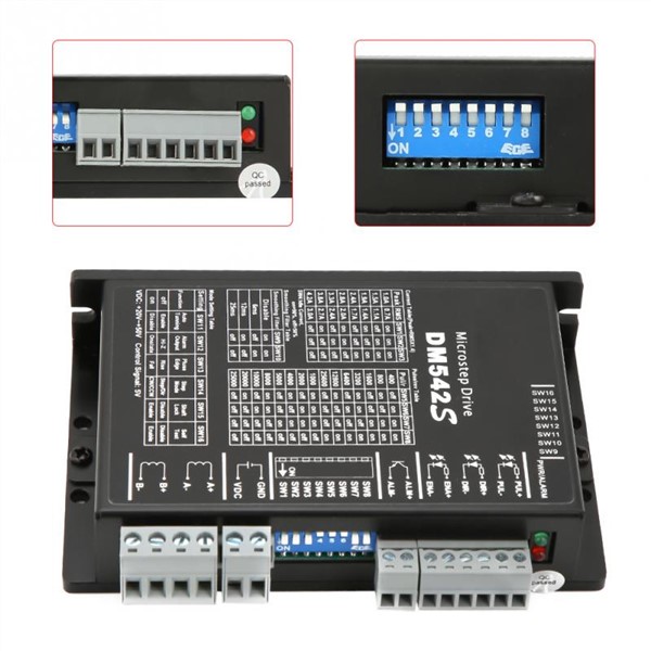 DM542S 2 Phase Stepper Motor Driver CNC Step Stepper Motor Controller 5-24VDC Motor De Passo