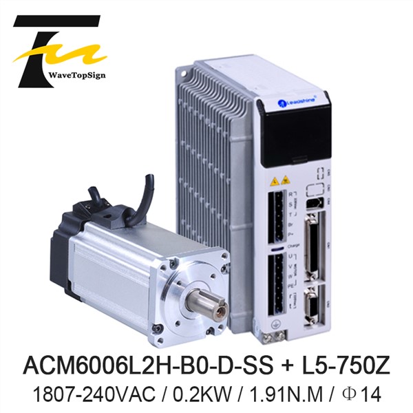 Servo Motor 600w ACM6006L2H-B0-D-SS Servo Driver L5-750Z 3000RPM AC220V for CNC Engraver & Cutting Machine