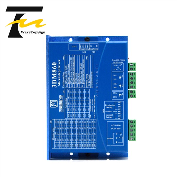 JMC 3 Phase Stepper Motor Driver 3DM860 Input Voltage 24~80VAC 30~100VDC 7.5A Match 86 Serial 3 Phase Stepper Motor