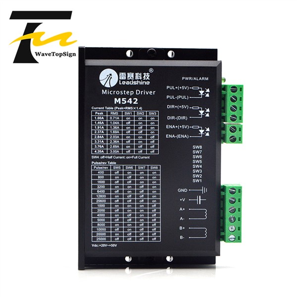 2Phase Stepper Motor Driver M542 M542-05 Input Voltage 20-50VDC Current 1.0-4.2A Driver Use for CNC Engraver Cutting Machine