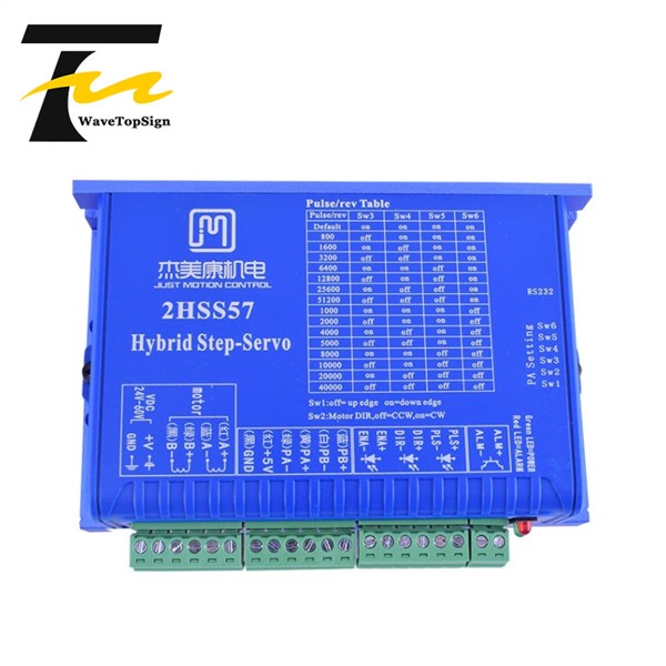 JMC NEMA23 Engraver Closed-Loop Stepper Servo 57J1880EC Shaft Diameter 8mm Torque 2N. M +Servo Driver 2HSS57