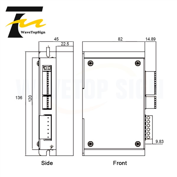 2 Phase Bus Type Digital Stepper Motor Driver YKD2608PR YKD2608PC Input DC24V-80V Match Motor 86Serial RS-485 Interface