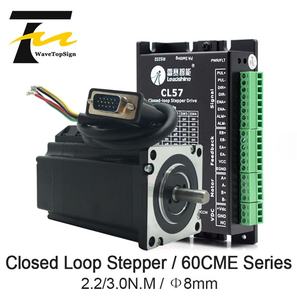 Leadshine NEMA24 2 Phase Closed Loop Stepper Motor 60CME Series + CL57 Driver 2.2N. m 3N. M NEMA24 60 Flange Stpper Motor