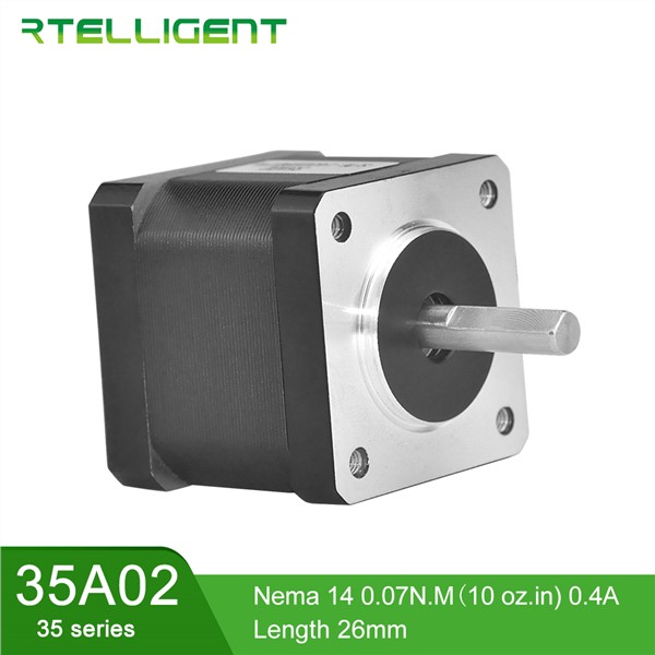 Rtelligent Nema 13 Nema 14 Stepper Motor 0.4A 1.8Deg 4 Lead Step Motor CNC Kit Motor Small Motor for 3D Printer Kit CNC