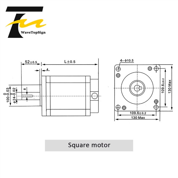 NEMA52 130BYG Series 3 Phase Mixed Type Stepper Motor 24N. M 30N. M 37N. M 50N. M 130 Stepper Motor Miniature