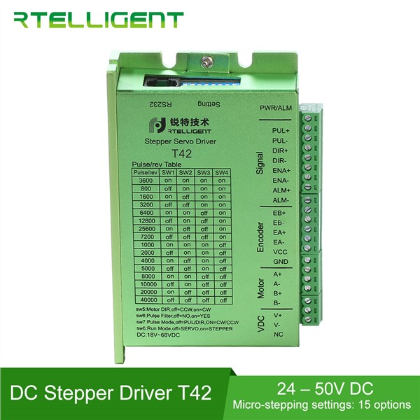 Rtelligent Nema17 T42 Closed Loop Stepper Motor Driver Stepper Driver for Nema17 Stepper Motor Router 3D Printer Cutting Machine