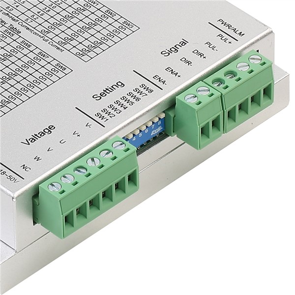 Rtelligent 3R60 3 Phase1.4-8.0A Stepper Motor Driver 24-50VAC/DC Motor Driver Controller for Nema17 23 24 CNC Kit Stepper Motor