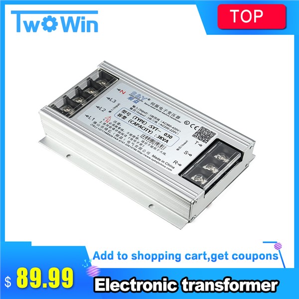 Electronic Transformer 3000W For Servo Motor Driver AC 380V To AC 220V