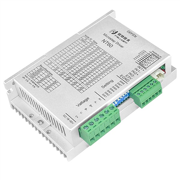 Rtelligent 2 3 Phase Nema 23 24 NT60 RS485 Stepper Motor Driver Via RS485 Network Modbus for Open Loop & Closed Loop Motor