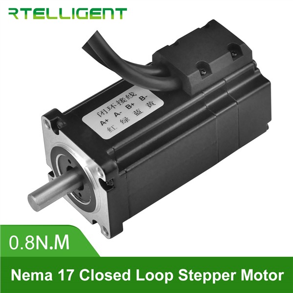 Rtelligent Nema 17 42A08EC 0.8N. M 2.8A 2 Phase Hybird CNC Closed Loop Stepper Motor Easy Servo Motor Step-Servo with Encoder