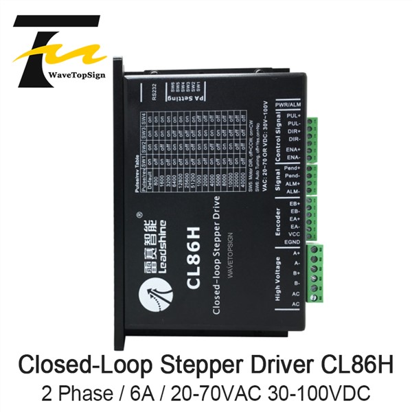 2Phase Stepper Motor Driver Leadshine CL86H CL Serial Close Loop VAC20-80V 2-8A Stepper Driver Use for CNC Engraver & Cutting