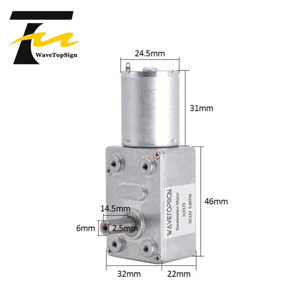 DC 12V Gear Reduction Motor Worm Reversible High Torque Turbo Geared Motor 2-100RPM Mayitr Mini Electric Gearbox Reducer