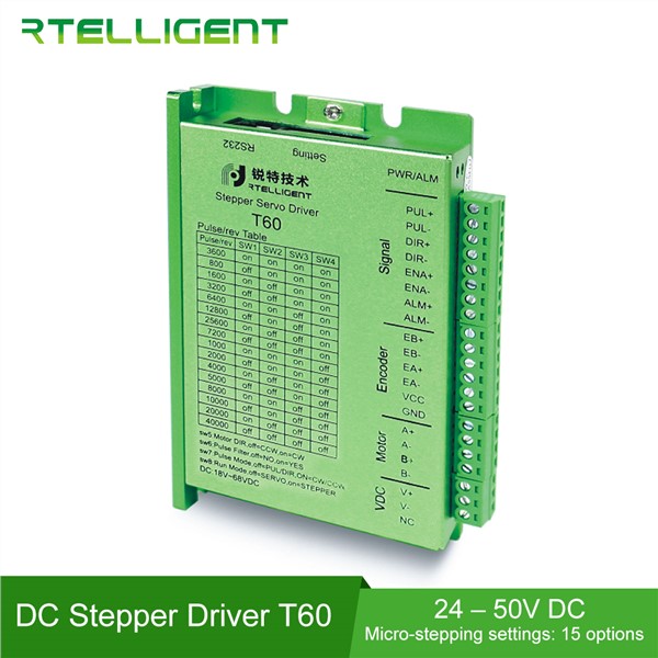 Rtelligent Nema 23 Digital Closed Loop Stepper Motor Driver Stepper Driver for Nema Stepper Motor 3D Printer Cutting Machine