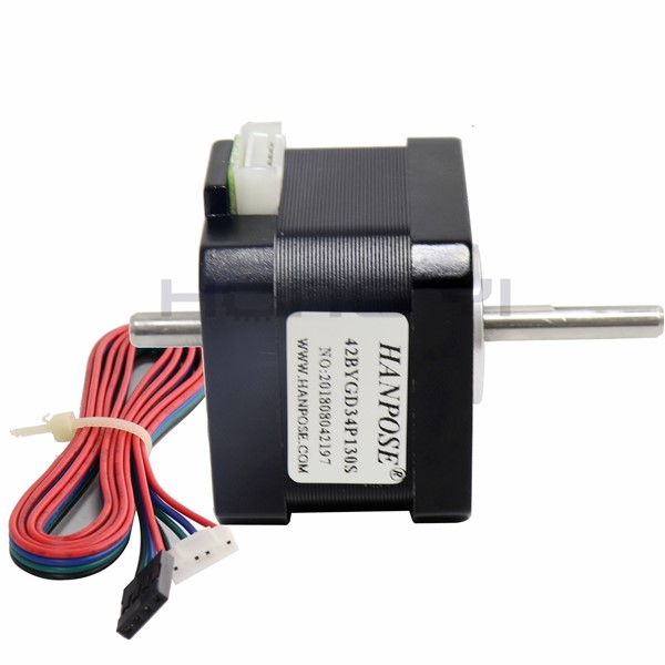 10pcs/Lot Nema17 Dual Shaft CNC Stepper Motor 42x34 NEMA 17 Stepper Motor 1.3A 28N. Cm Double Shaft Stepping Motor