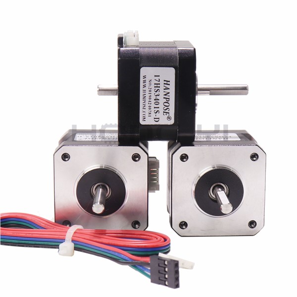 10pcs/Lot Nema17 Dual Shaft CNC Stepper Motor 42x34 NEMA 17 Stepper Motor 1.3A 28N. Cm Double Shaft Stepping Motor