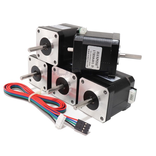 3pcs 17HS8401S Double Shaft 48mm Nema 17 Stepper Motor 42 Motor 42BYGH 1.8A 52N. Cm 4-Lead for 3D Printer CNC Laser