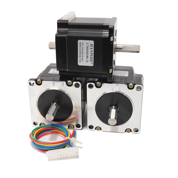 NEMA 23 Stepper Motor Double Shaft 2.8A 12.6N. M Dual Shaft D=8mm 57x56mm Nema23 Stepping Motor for CNC