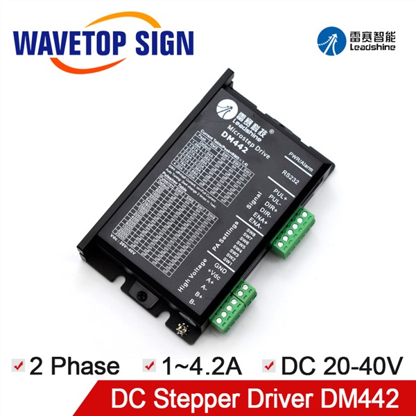 WaveTopSign Leadshine 2 Phase Stepper Motor Driver DM442 Voltage 20~40VDC Current 1.0~4.2A