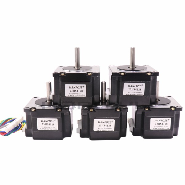 5pcs NEMA23 Stepper Motor 41mm 2.8A 0.55N. M 78Oz-in Nema 23 Hybird Stepper Motor 4-Wires Stepping Motor for CNC Machine 3D Print