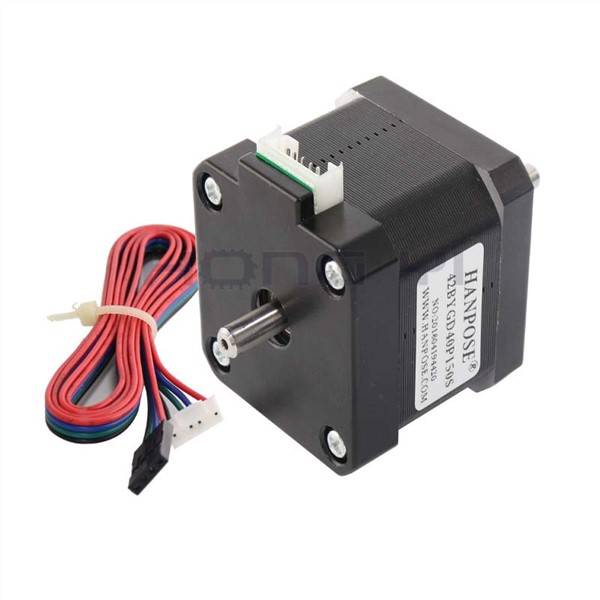 Free Shipping 17HS4401 Two-Axis Motor with 1M DuPont Line Nema17 Stepper Motor Double Output Shaft 1.7A CE ROSH CNC/ 3D Printer