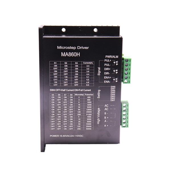 Free Shiping Stepper Motor Driver Subdivision Replace Leadshine MA860H 2phase 18-80VAC 7.2A for NEMA23 NEMA34 Motor