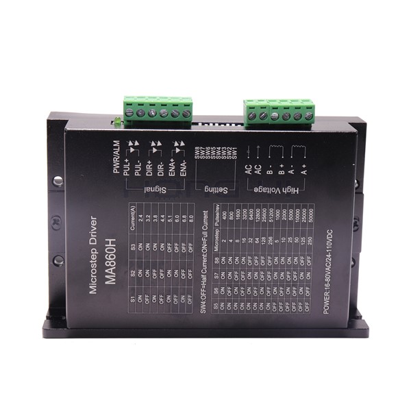 Free Shiping Stepper Motor Driver Subdivision Replace Leadshine MA860H 2phase 18-80VAC 7.2A for NEMA23 NEMA34 Motor