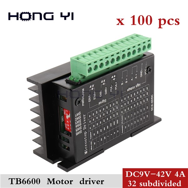 HOT! 100PCS CNC Single Axis 4A TB6600 Stepper Motor Drivers Controller Kierowca Motocyklu NEW Upgraded Version Best Price Quality