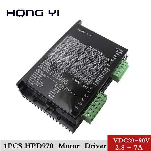 Free Shipping Powerful Stepper Motor Driver for NEMA17 NEMA23 Motor 20-90VDC CNC Router Controller for 3D Printer