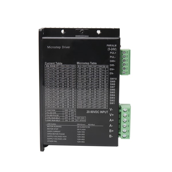 5pcs 2-Phase Stepper Motor Driver 42/57 Stepping Motor Controller 20V-90V DC Level Output Current Step Steeper Motor Driver