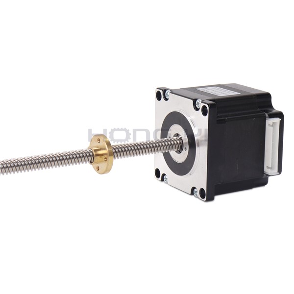 Free Shipping Nema 23 Screw Stepper Motor 23HS5628 4-Lead 57 Motor 165 Oz-In 56mm 2.8A with T8x8 Screw Lead CNC Laser Grind Foam