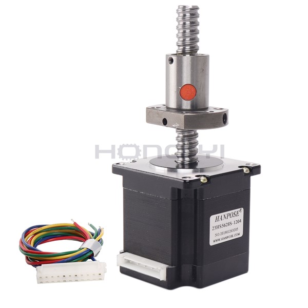 CNC 3D Printer NEAM 23 Stepper Motor 2 Phase 56mm 126N. Cm with Sfu1204 Sfu1210 Ball Screw 100/200/300mm Length No Processing