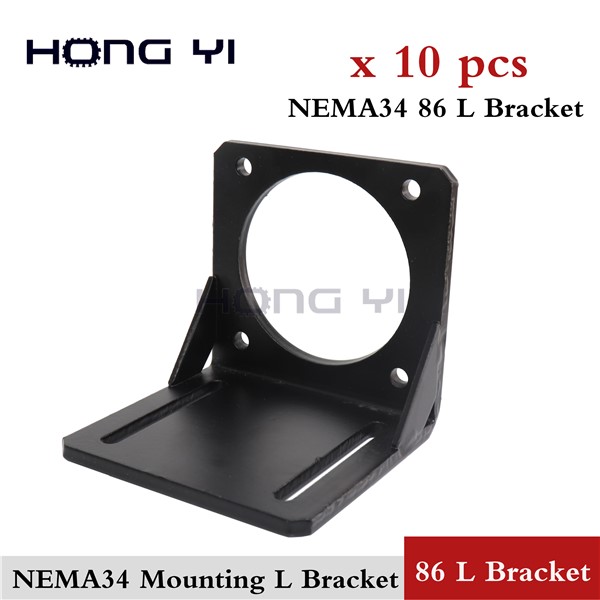 10pcs Fixed Bracket 86 Stepper Motor Bracket NEMA 34 Mounting L Bracket Mount 86 Series Stepper Motor Mounts