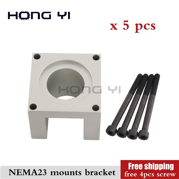 5pcs/Lot Accessories Mounts Bracket 23 Stepper Motor Support Shelf Nema23 Stepping Mounting