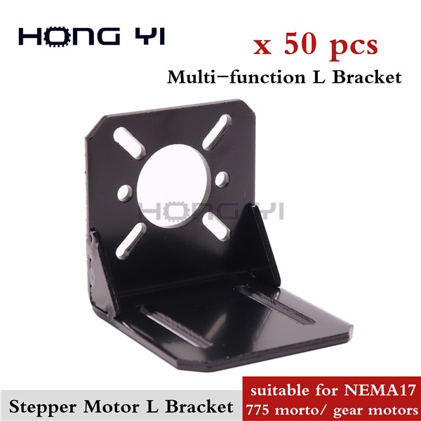 50pcs Motor/ Reduction Gear Motor CNC Parts For3D PRINTER Mount L Bracket 42 Mounting Bracket Nema 17/775-150w