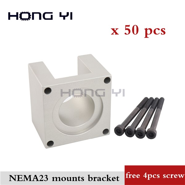 50pcs/Lot NEMA 23 Stepper Motor Mounts Bracket, the Installation Block for 23hs5628 57 Motor