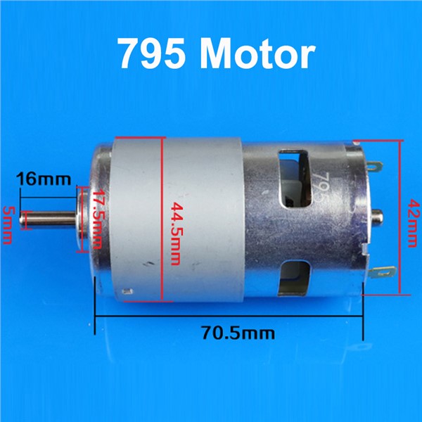 12V 24V DC High Speed Motor 6000-12000RPM Shaft Diameter 5MM Reversed Adjustable Speed Electric DC 12V Motor with Ball Bearing