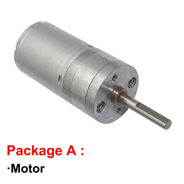 Micro DC Gear Motor 6V 12V 24V Shaft Length 25MM Low Speed 12 To 1360RPM Adjustable Speed Reversed for DIY Micro Smart Device