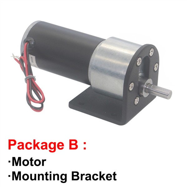 Permanent Magnet 12V 24V DC Gear Motor High Torque Electric Low RPM 4 To 1270RPM in DC Motor Adjustable Speed Reversed