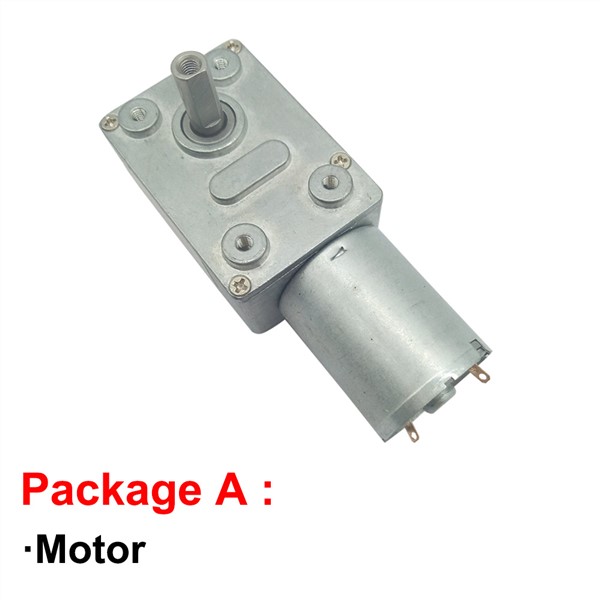 Micro 6V 12V 24V DC Worm Geared Motor Low Speed 3 To 150RPM 12 Volt DC High Torque Motors Self Locking Adjustable Speed Reversed